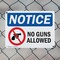 Signmission No Guns Allowed, 10 in W x Rectangle, Plastic OS-2PACK-NS-P-710-L-16133 - alternate 5